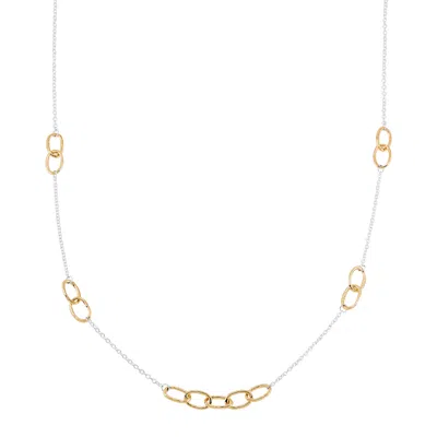 Silpada Highlight Your Life' Sterling Silver With 14k Gp Brass Necklace, 30" In Multi