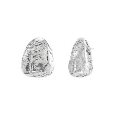 Silpada Insider' Sterling Silver Stud Earrings In White