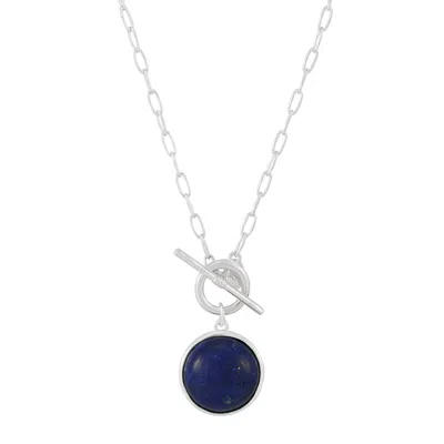 Silpada Intercosmic' Sterling Silver Blue Lapis Pendant Necklace, 20"