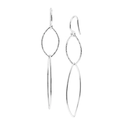 Silpada Interlocking' Drop Earrings In Sterling Silver In White