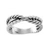 Silpada Interwoven' Sterling Silver Ring In White