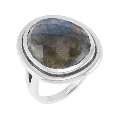 Silpada Introspective' Sterling Silver Labradorite Ring In Multi