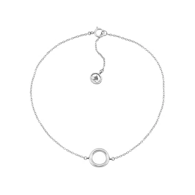 Silpada Karma' Anklet In Sterling Silver, 9" + 1" In Red