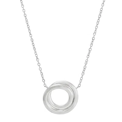Silpada Karma Swirl' Pendant Necklace In Sterling Silver, 18" + 2" In Green
