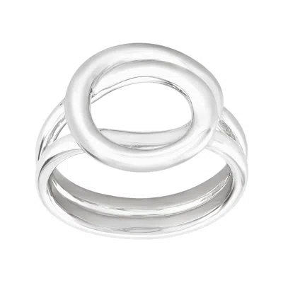 Silpada Karma Swirl' Ring In Sterling Silver In Orange