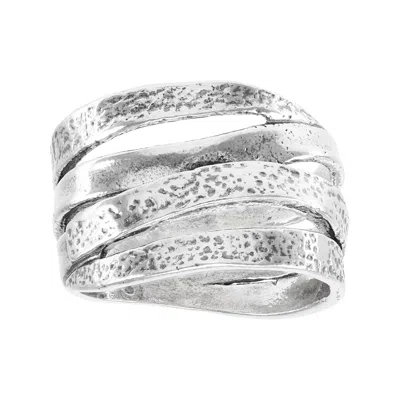 Silpada Keep It Real' Sterling Silver Ring In White