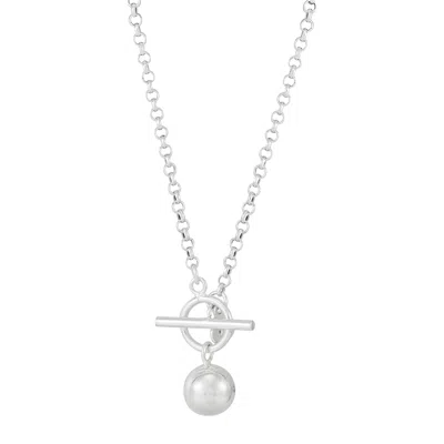 Silpada Kinetic' Sterling Silver Pendant Necklace, 17" In White