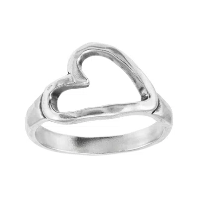 Silpada Love Forever' Sterling Silver Ring In White