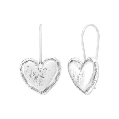 Silpada Lover' Sterling Silver Drop Earrings In White
