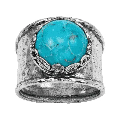Silpada Majestic Orb' Turquoise Ring In Sterling Silver In Neutral