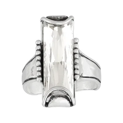 Silpada Many Stories' Sterling Silver Crystal Ring