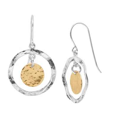 Silpada Marbella' Drop Earrings In Sterling Silver And Gold-plating In Multi