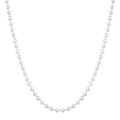 Silpada Marbles' Sterling Silver Bead Chain Necklace, 18" + 2" In White