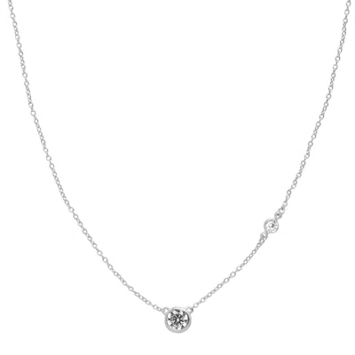 Silpada Marvel' Cubic Zirconia Necklace In Sterling Silver, 16" + 2" In Metallic