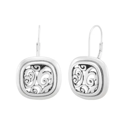 Silpada Momentum' Sterling Silver Drop Earrings In White