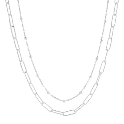 Silpada Opposites Attract' Sterling Silver Necklace, 18" + 2" In White