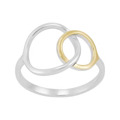 Silpada Pagosa' Sterling Silver And 14k Yellow Gold Plating Ring In Multi
