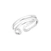 Silpada Parallel' Open Double-band Toe Ring In Sterling Silver In Metallic