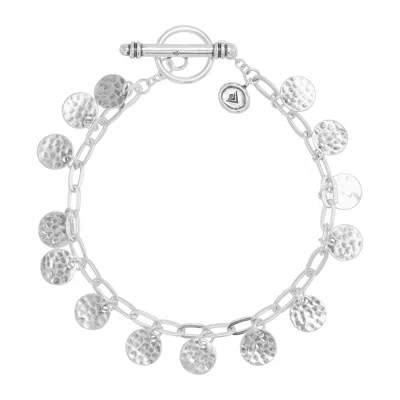 Silpada Percussion' Sterling Silver Bracelet, 7.5" In White