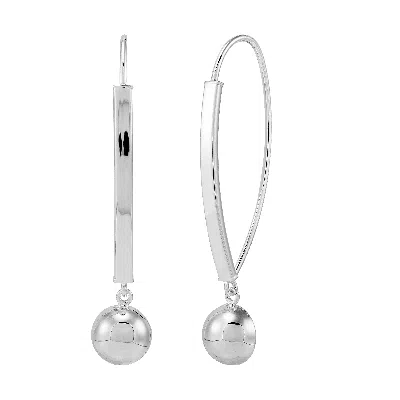 Silpada Pin Drop' Sterling Silver Earrings In White