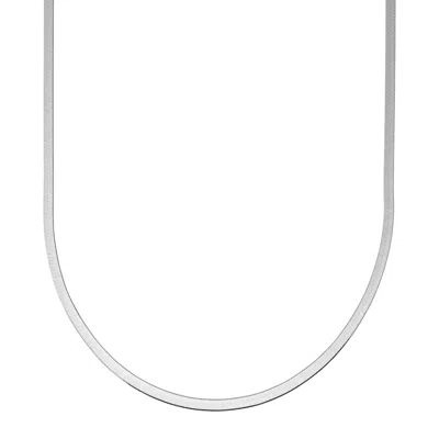 Silpada Right As Rain' Herringbone Chain Necklace In Sterling Silver, 16" + 2" In Metallic