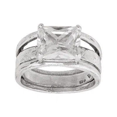 Silpada Sevilla Later' Cubic Zirconia Ring In Sterling Silver In Gold