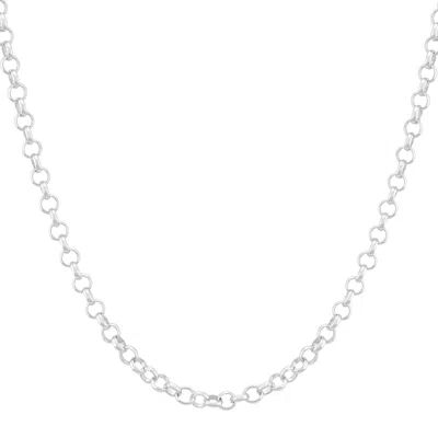 Silpada Shared Space' Sterling Silver Rolo Chain Necklace, 16" + 2" In White
