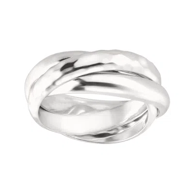 Silpada Showtime' Crisscross Ring In Sterling Silver In White