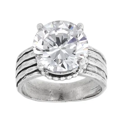Silpada Significant Other' Sterling Silver White Cubic Zirconia Ring
