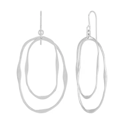 Silpada Slow Dance' Sterling Silver Drop Earrings In White