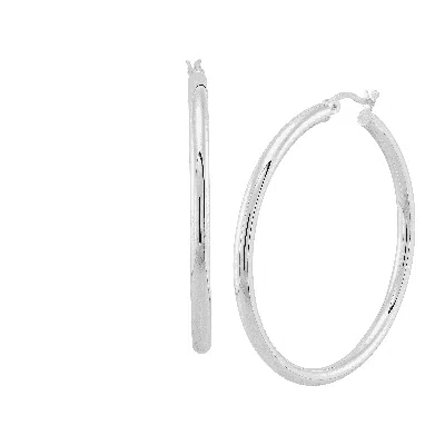 Silpada Smooth Falling' Hoop Earrings In Sterling Silver In Orange