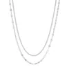 Silpada Soft Stack' Sterling Silver Chain Necklace, 16" + 2" In White