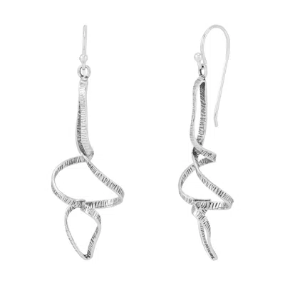 Silpada Spontaneity' Sterling Silver Drop Earrings In White