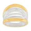 Silpada Spring" Sterling Silver With 18k Yellow Gold Plating Ring In Multi