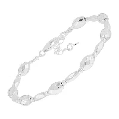 Silpada Starlit' Sterling Silver Natural Hematite Bracelet, 7" + 1"