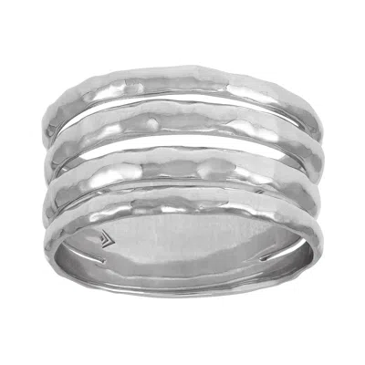 Silpada Strata' Sterling Silver Ring In White