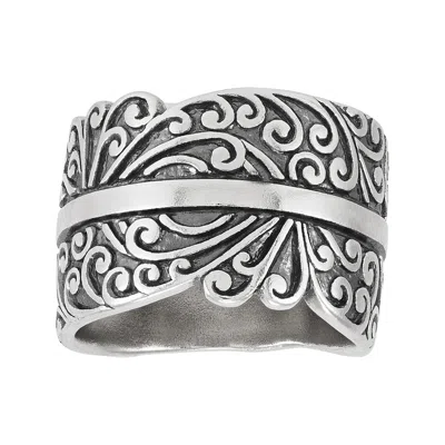 Silpada Swaying Leaves' Sterling Silver Ring In White