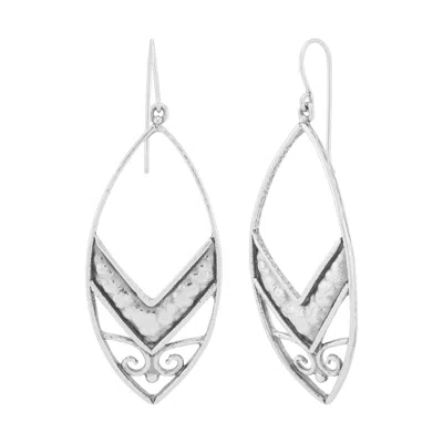 Silpada Swift Arrow' Sterling Silver Drop Earrings In White