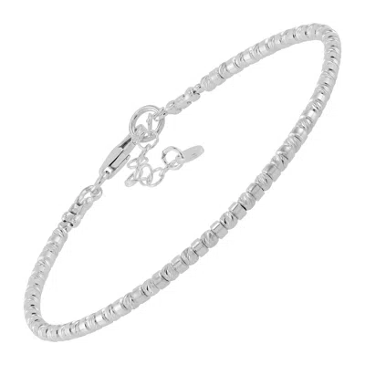 Silpada Timeless Simplicity' Sterling Silver Beaded Bracelet, 8" (3mm) In White