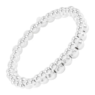 Silpada True Pairs' Sterling Silver Natural Hematite Bracelet Set (4-6mm), 6.5"