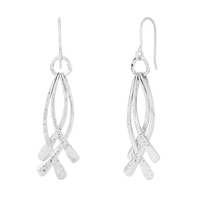Silpada Twirl And Whirl' Sterling Silver Drop Earrings In White