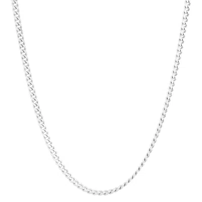 Silpada Unhurried' Sterling Silver Curb Chain Necklace, 17" + 2" In Metallic