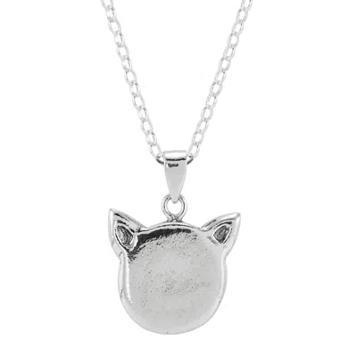 Silpada Whisker' Sterling Silver Pendant Necklace, 18" In Gray