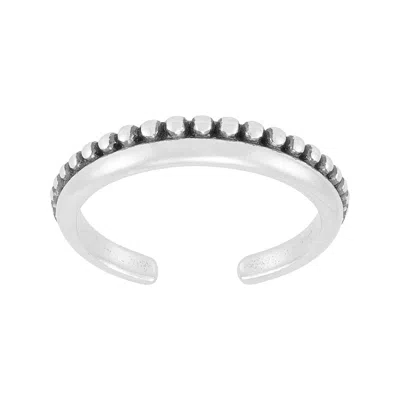 Silpada With Hold' Sterling Silver Toe Ring In White