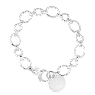 Silpada Wonderful' Sterling Silver Link Bracelet, 7.5" In White