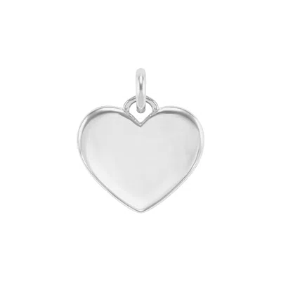 Silpada Words Of The Heart' Charm In Sterling Silver In Gray
