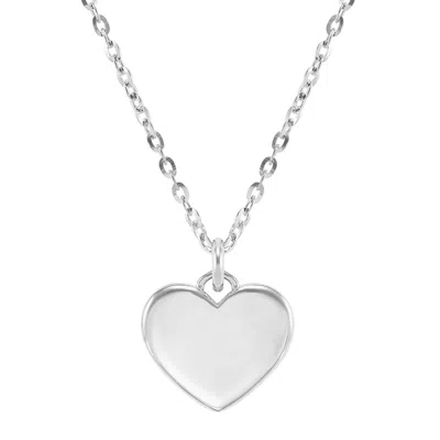 Silpada Words Of The Heart' Necklace In Sterling Silver, 18" In Pink