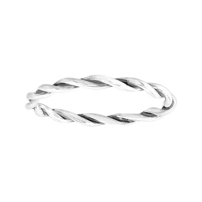 Silpada Yorkshire Twist' Ring In Sterling Silver In White