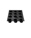 Silpat Flexipan 12 Muffins Premium Silicone Baking Pan In Black