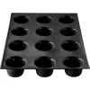 Silpat Flexipan 12 Muffins Premium Silicone Baking Pan In Black